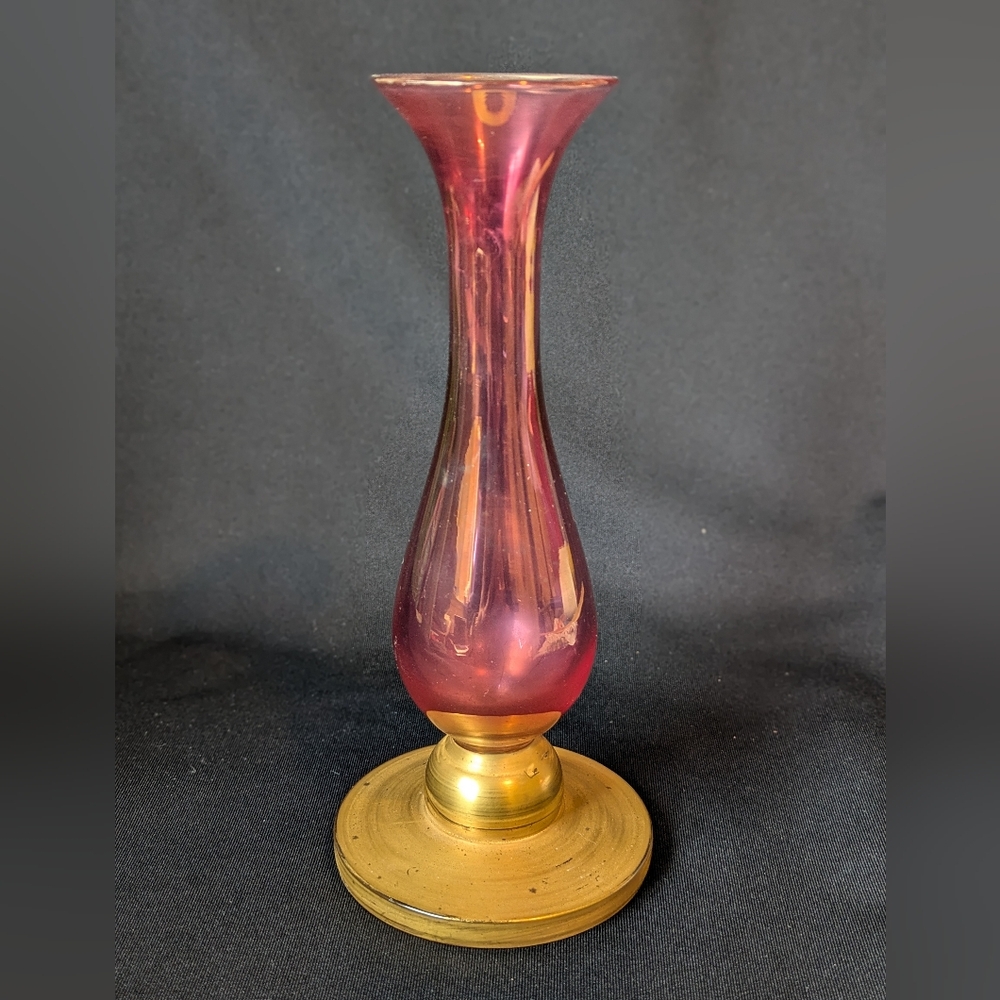 Cranberry Glass Vase